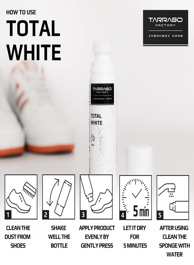 Tarrago Sneakers Total White with Applicator | for Leather and Canvas | 2,5 fl.oz - Image 4